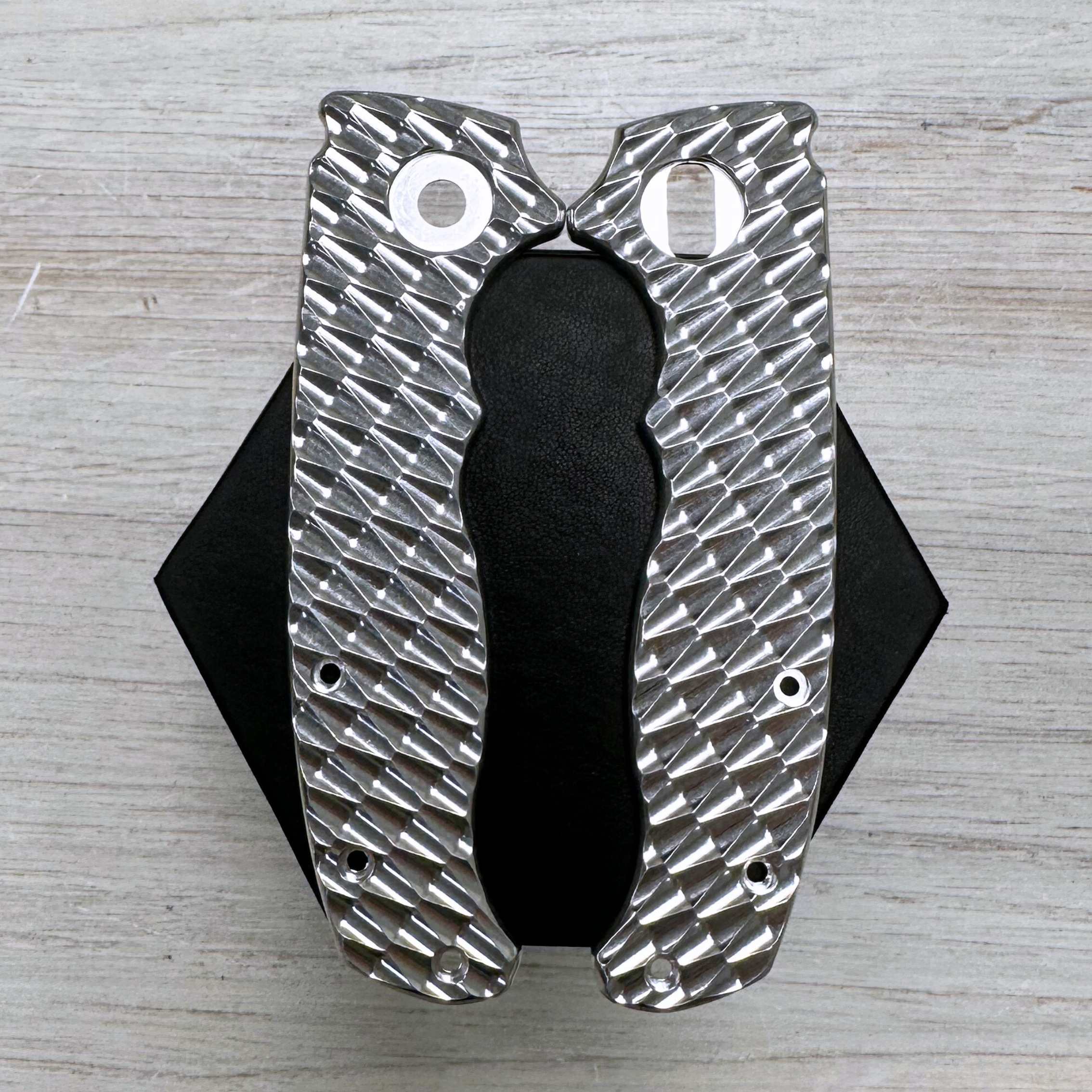 PHAT GOAT - BIG PIVOT - Textured Titanium Scales (Compatible with Demko AD20.5) - Image 8