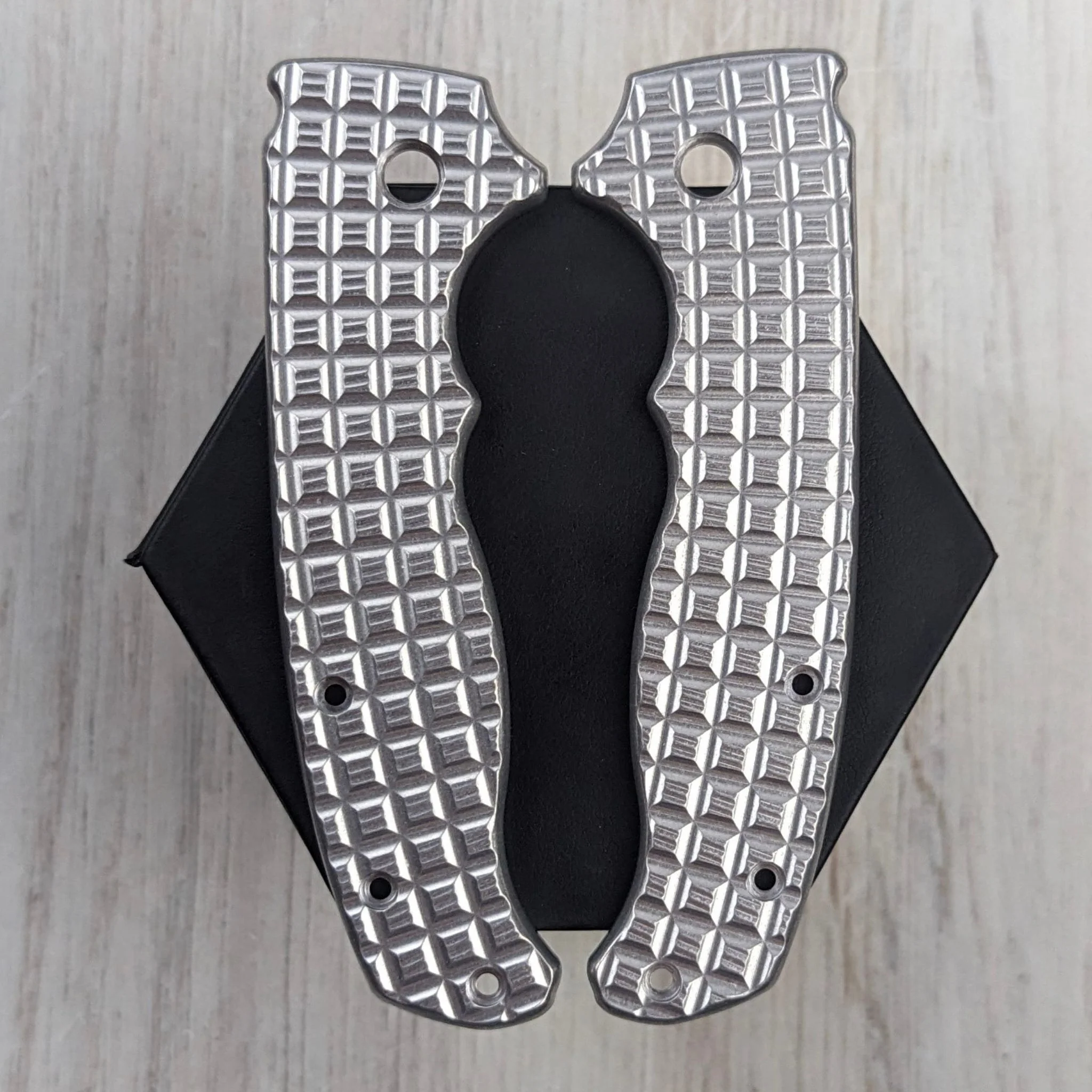 PHAT GOAT - SMALL PIVOT - Textured Titanium Scales (Compatible with Demko AD20.5) - Image 5