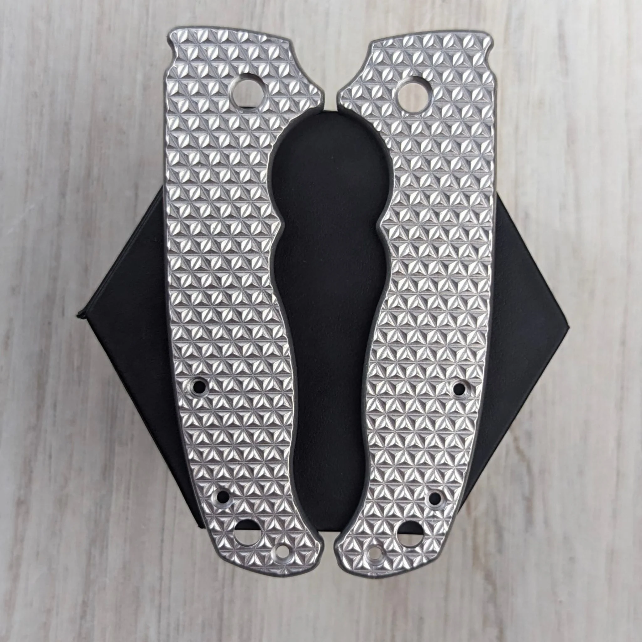 PHAT GOAT - SMALL PIVOT - Textured Titanium Scales (Compatible with Demko AD20.5) - Image 6
