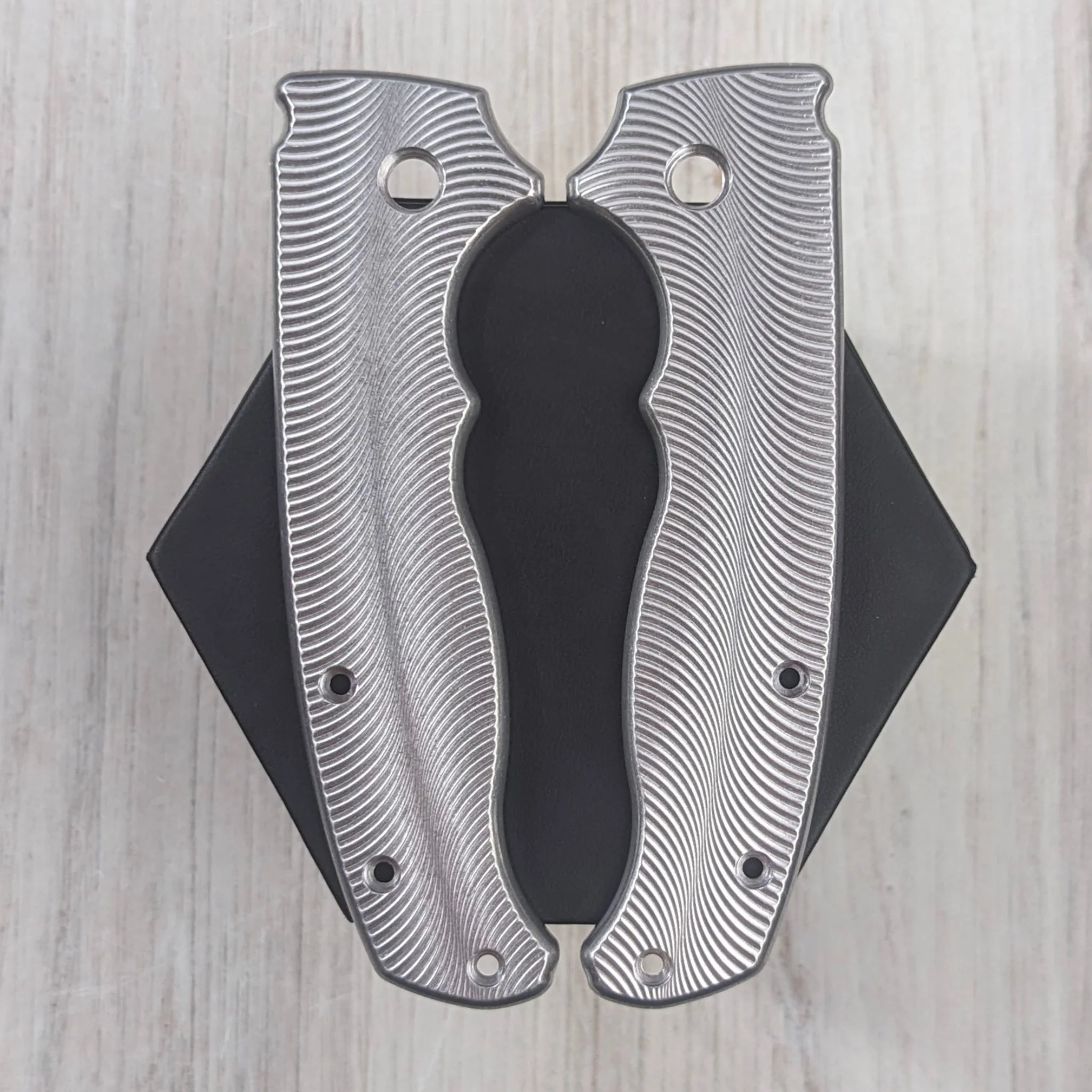 PHAT GOAT - SMALL PIVOT - Textured Titanium Scales (Compatible with Demko AD20.5) - Image 8