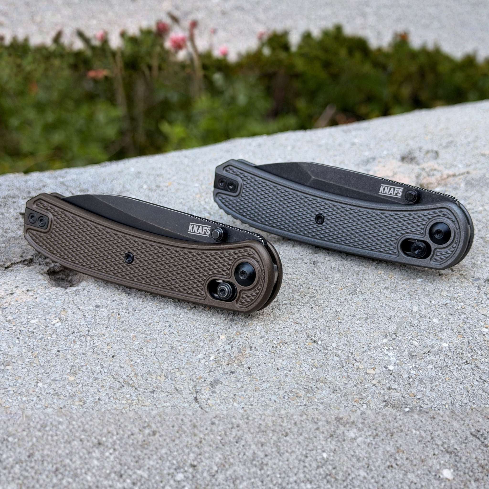 Gunstock - Knafs Co. Lander 2 Aluminum Scales (Midnight Bronze / Tungsten Cerakote)