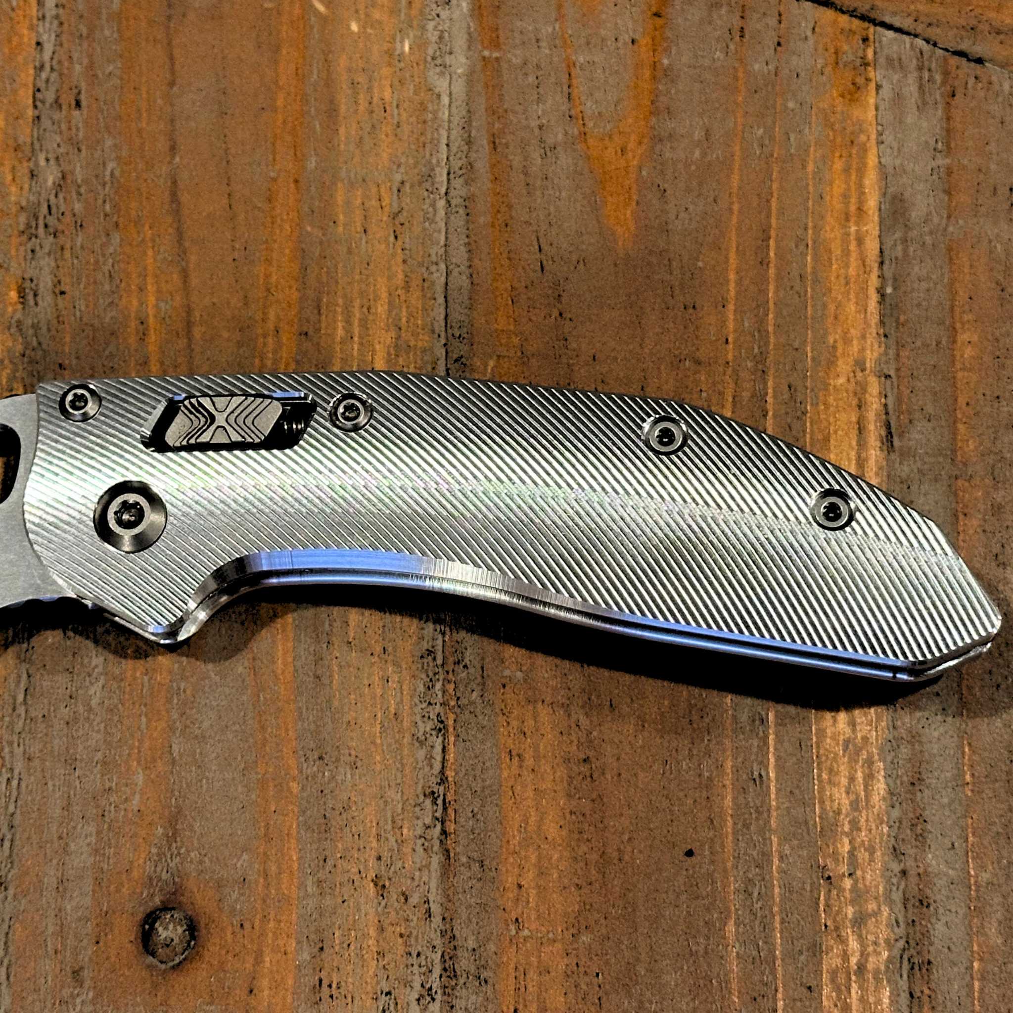 STOCKY GOAT - V2 - MM1 - Titanium Scales / Heavyweight (Compatible with Microtech Standard Issue (MSI)) - Image 5
